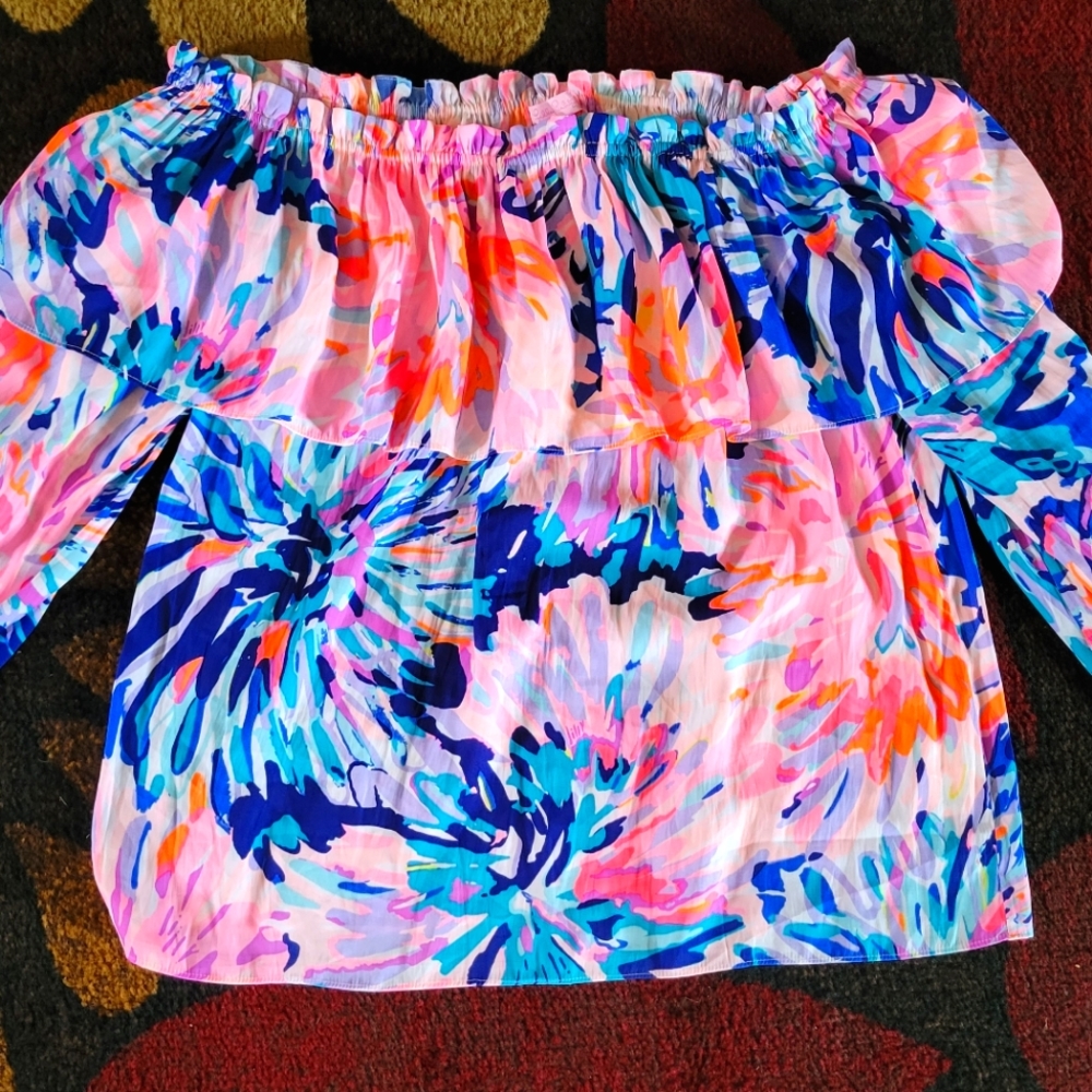 Lilly Pulitzer Ruffle Blouse